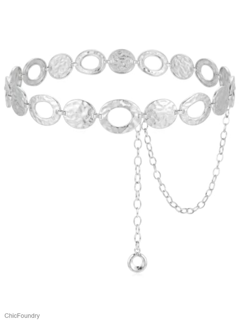 Adjustable Women Metal Waist Chain Belt for Dresses High Rise Jeans